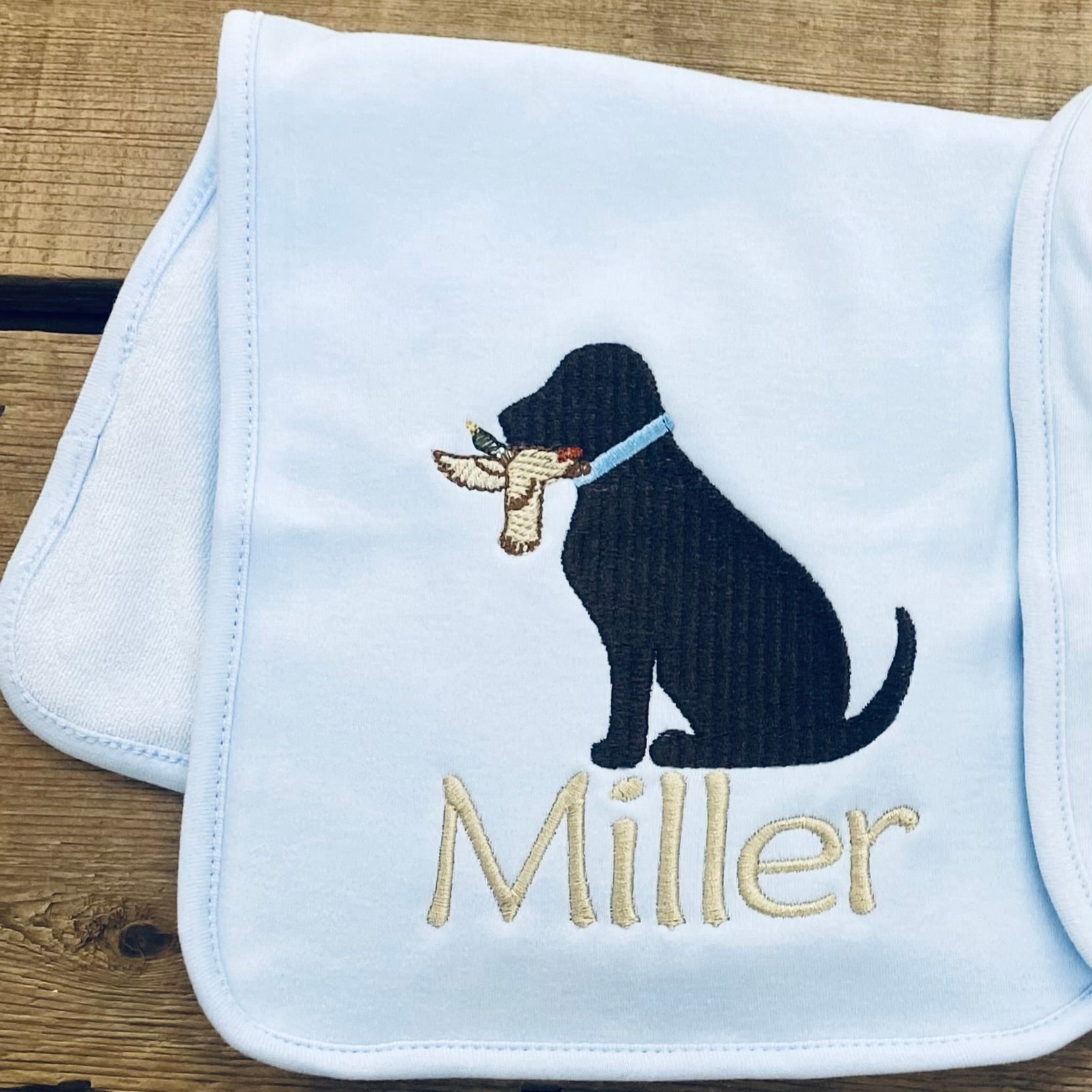 Miller Hunting Dog Baby Burp Cloth