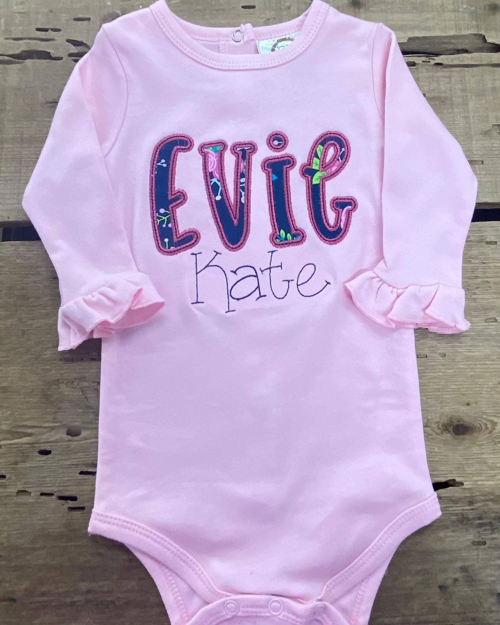 Evie Kate Long Sleeve Onesie