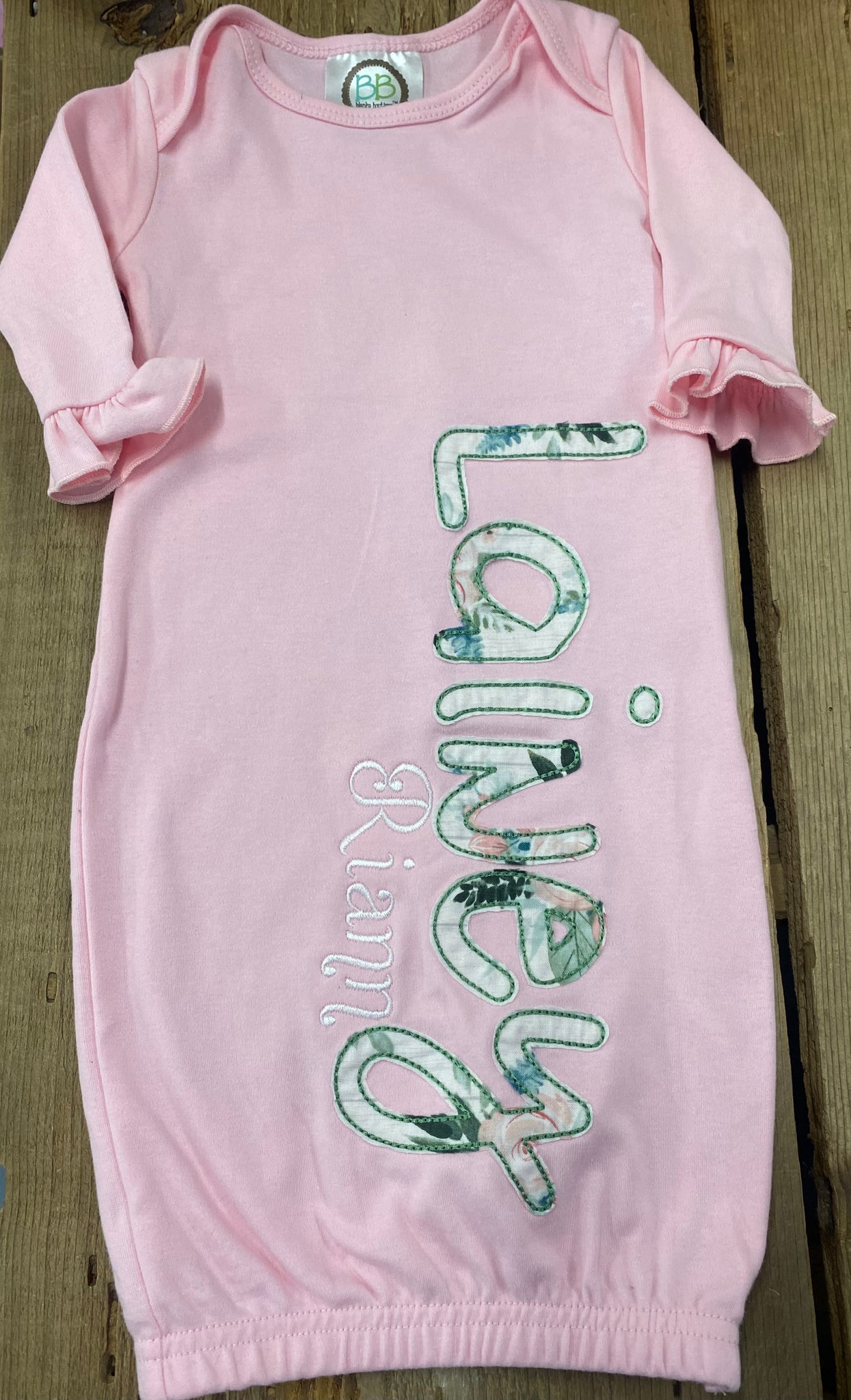 Lainey Riann Pink Baby Gown