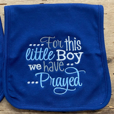 We Have Prayed Baby Burp Cloth