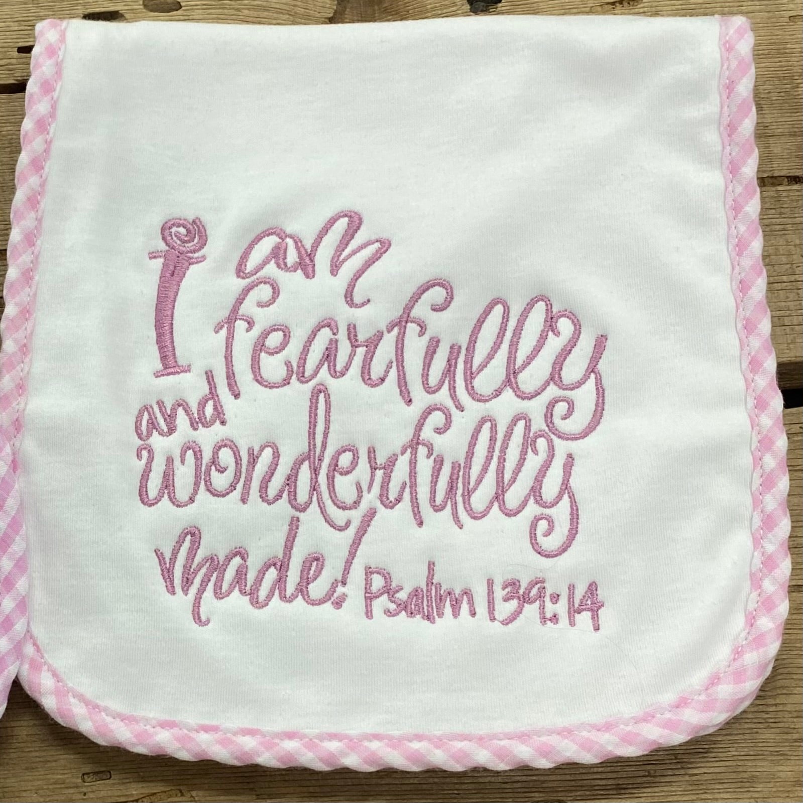 Bible Verse Baby Burp Cloth