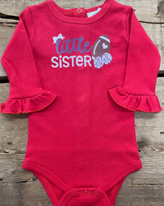 Little Sister Long Sleeve Onesie