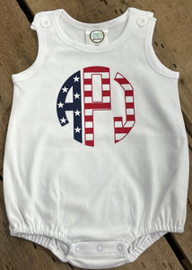 Monogram Patriotic Bubble