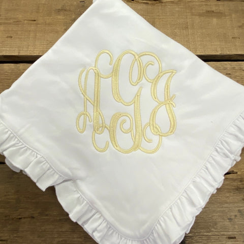 Monogram Baby Blanket