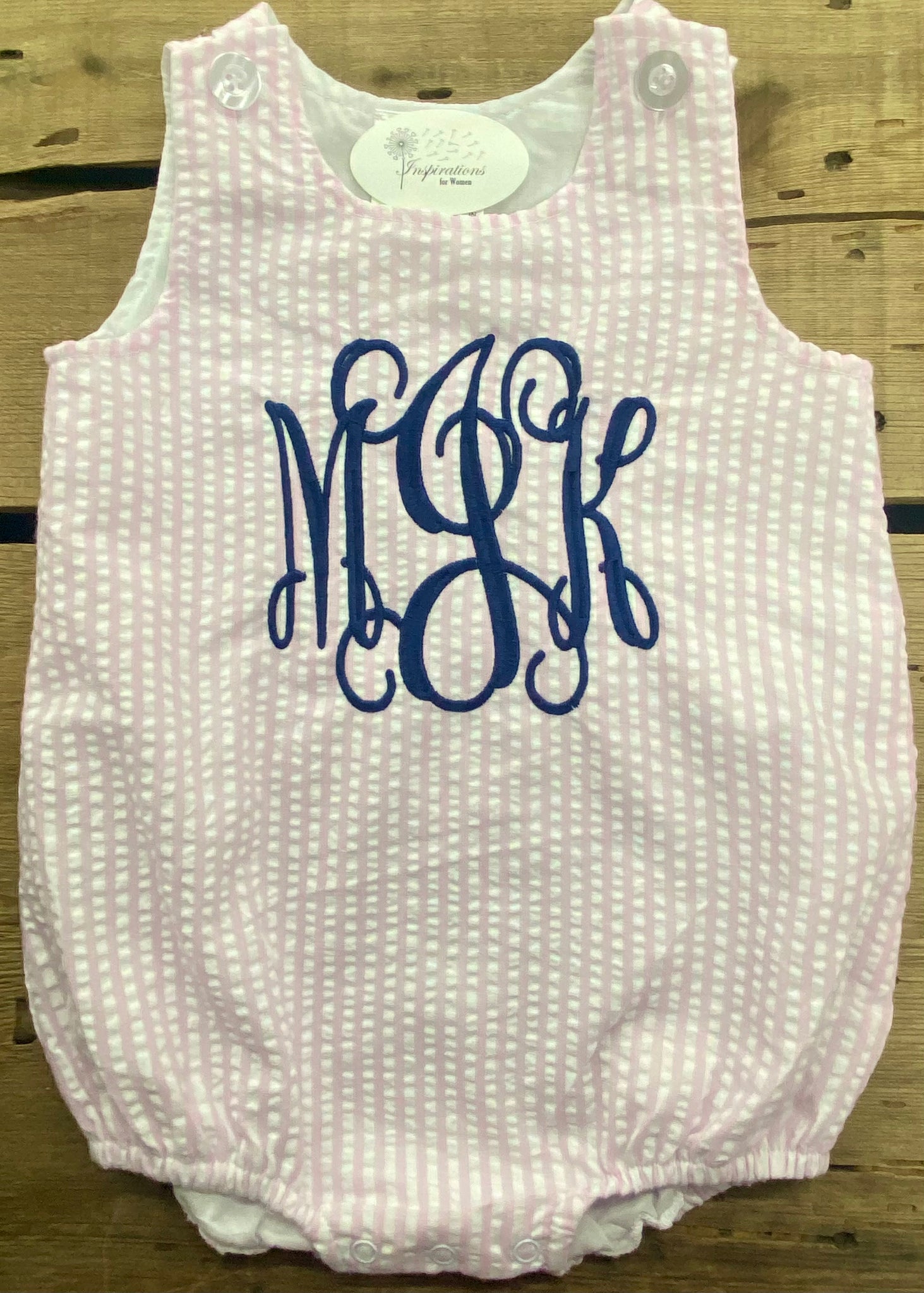 Monogram Seersucker Bubble