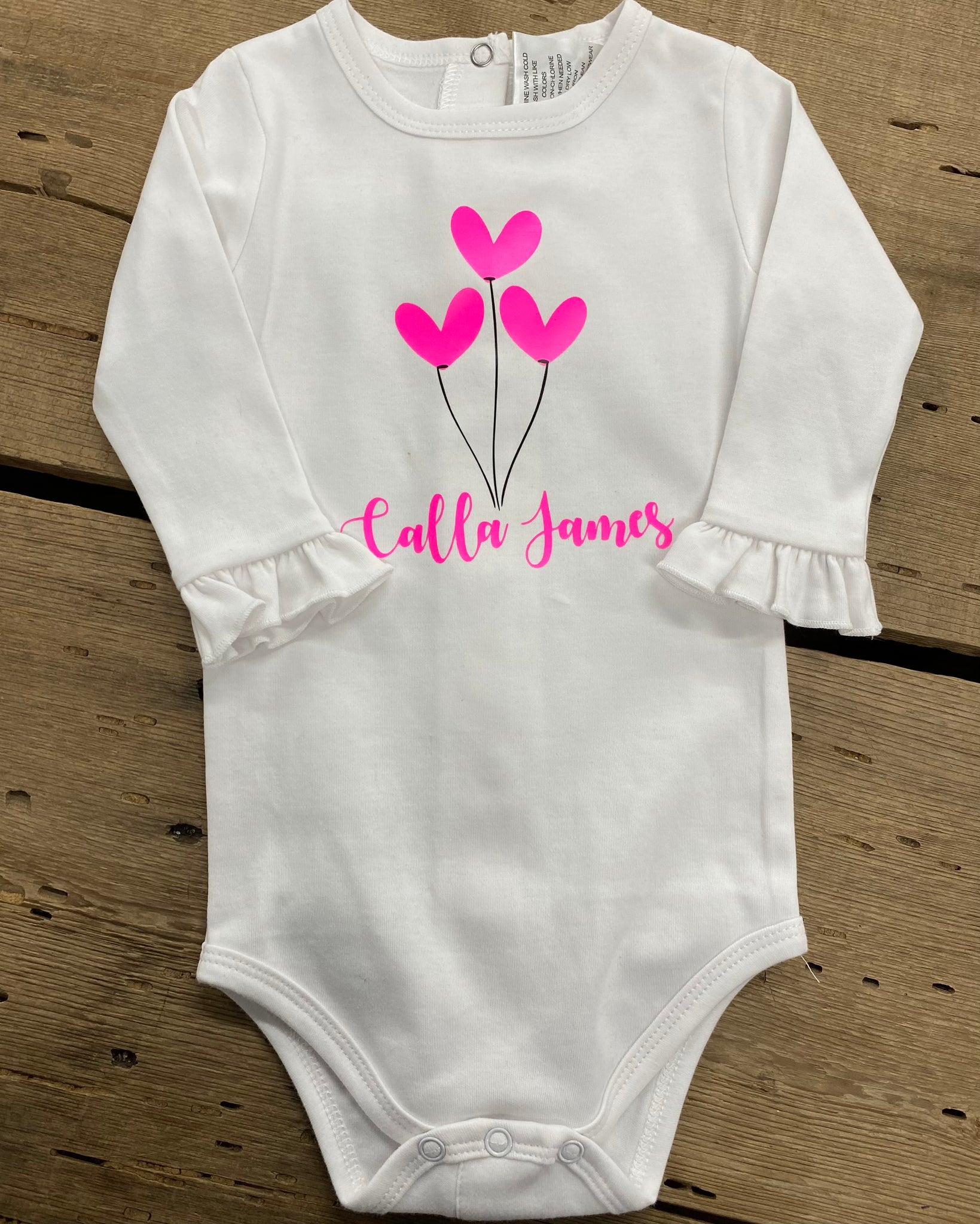 Calla James Long Sleeve Onesie