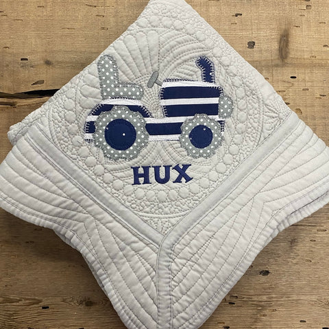 Hux Tractor Baby Quilt