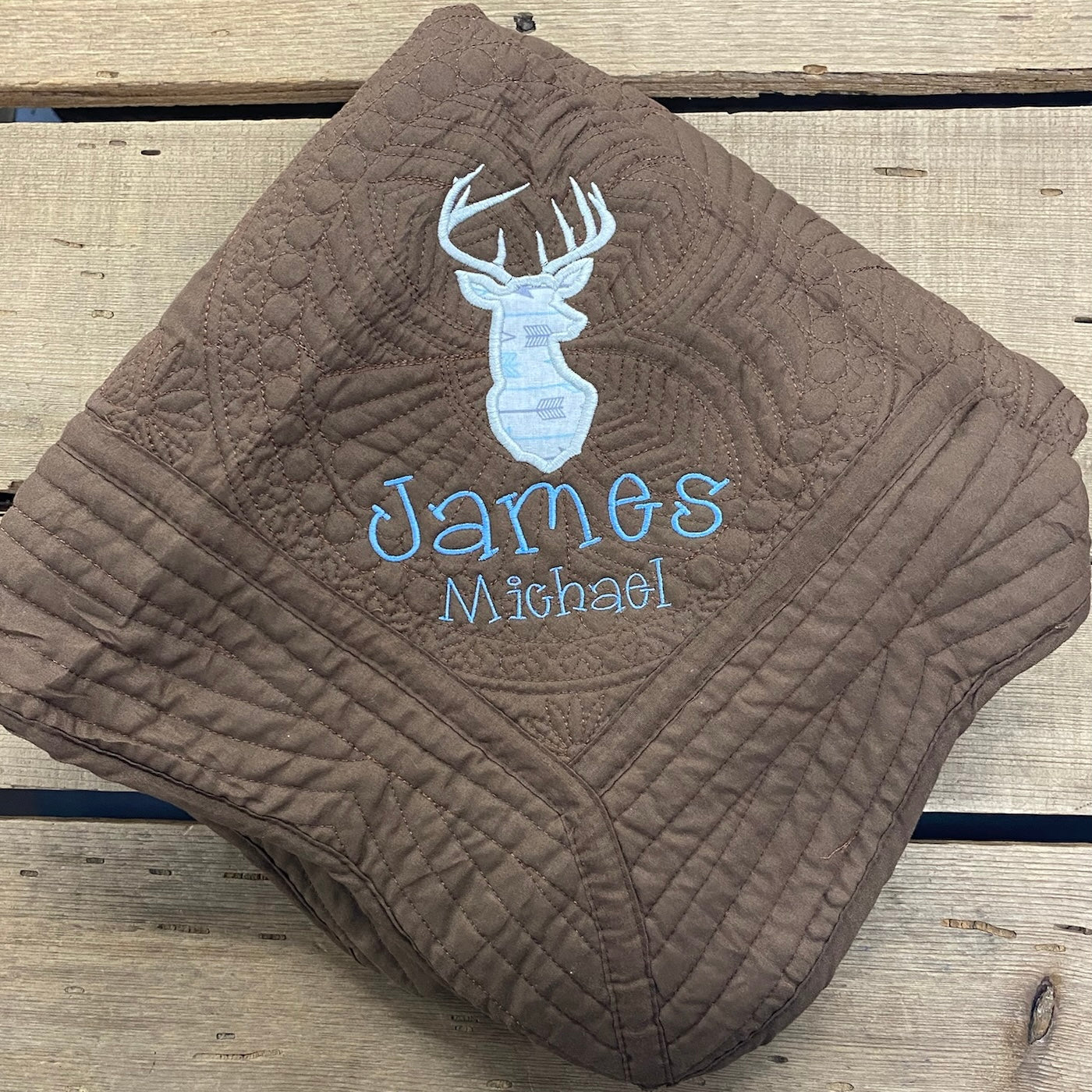 James Michael Deer Baby Quilt