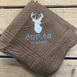 James Michael Deer Baby Quilt