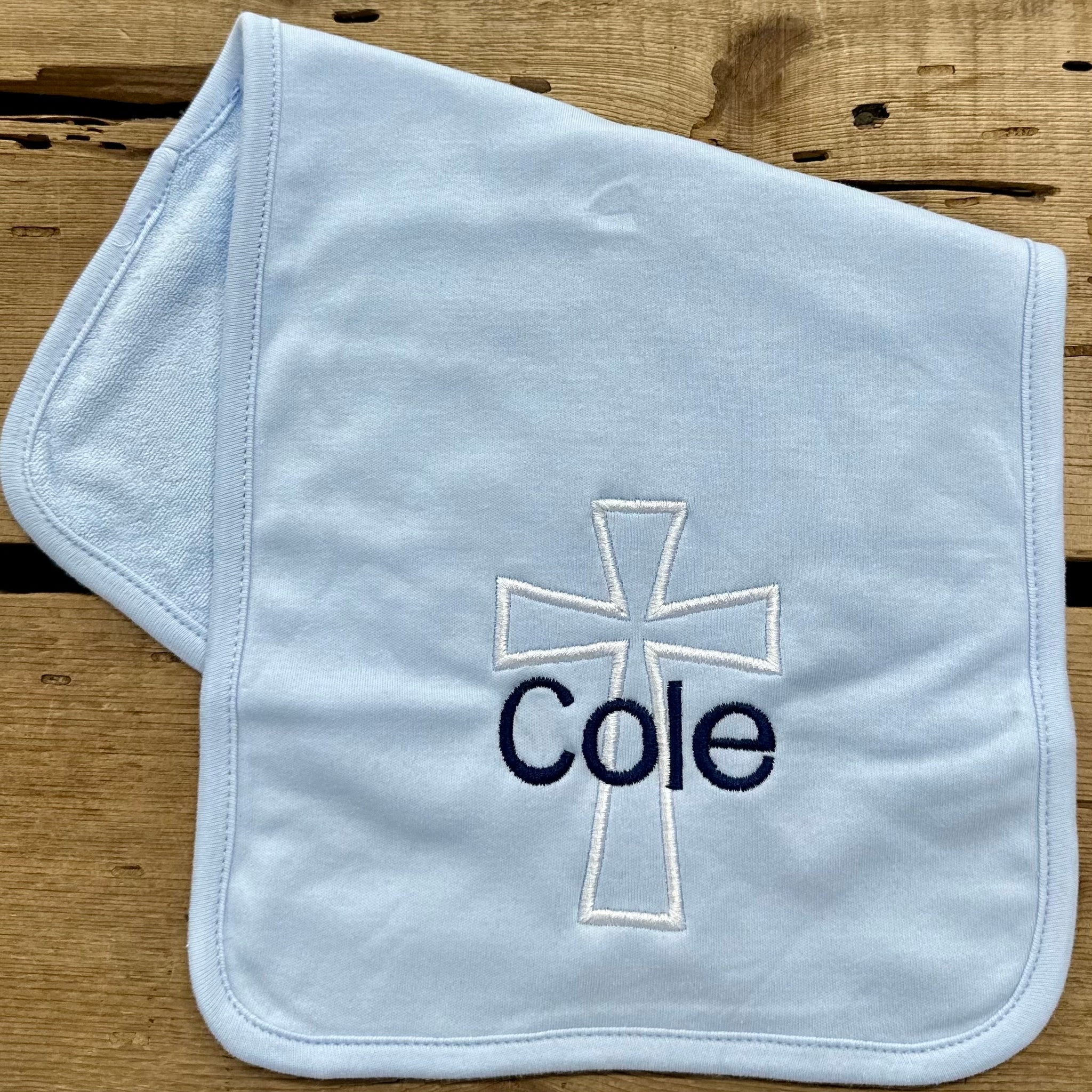 Cole Cross Baby Burp Cloth