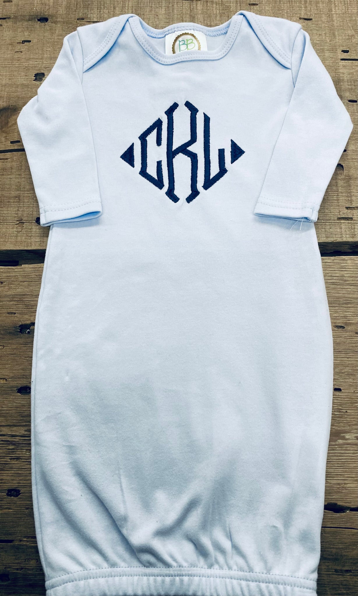 Monogram Baby Gown