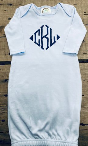 Monogram Baby Gown