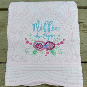 Millie Jo Lynn Floral Baby Quilt