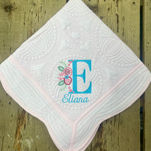 Eliana Floral Baby Quilt