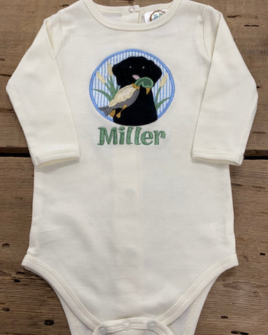 Miller Hunting Dog Long Sleeve Onesie