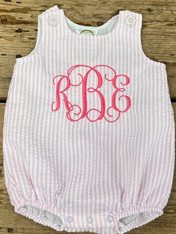 Monogram Seersucker Bubble