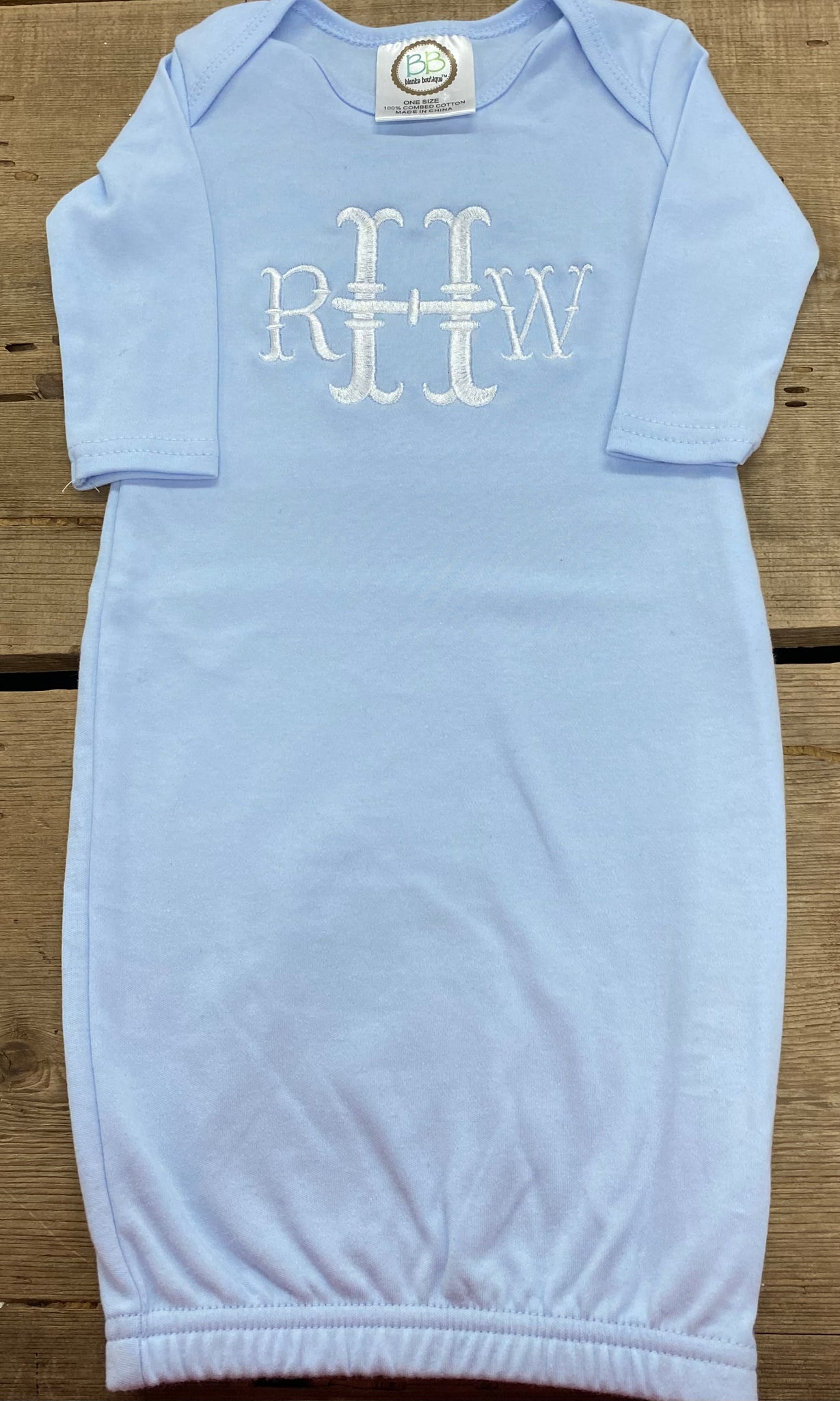 Monogram Baby Gown