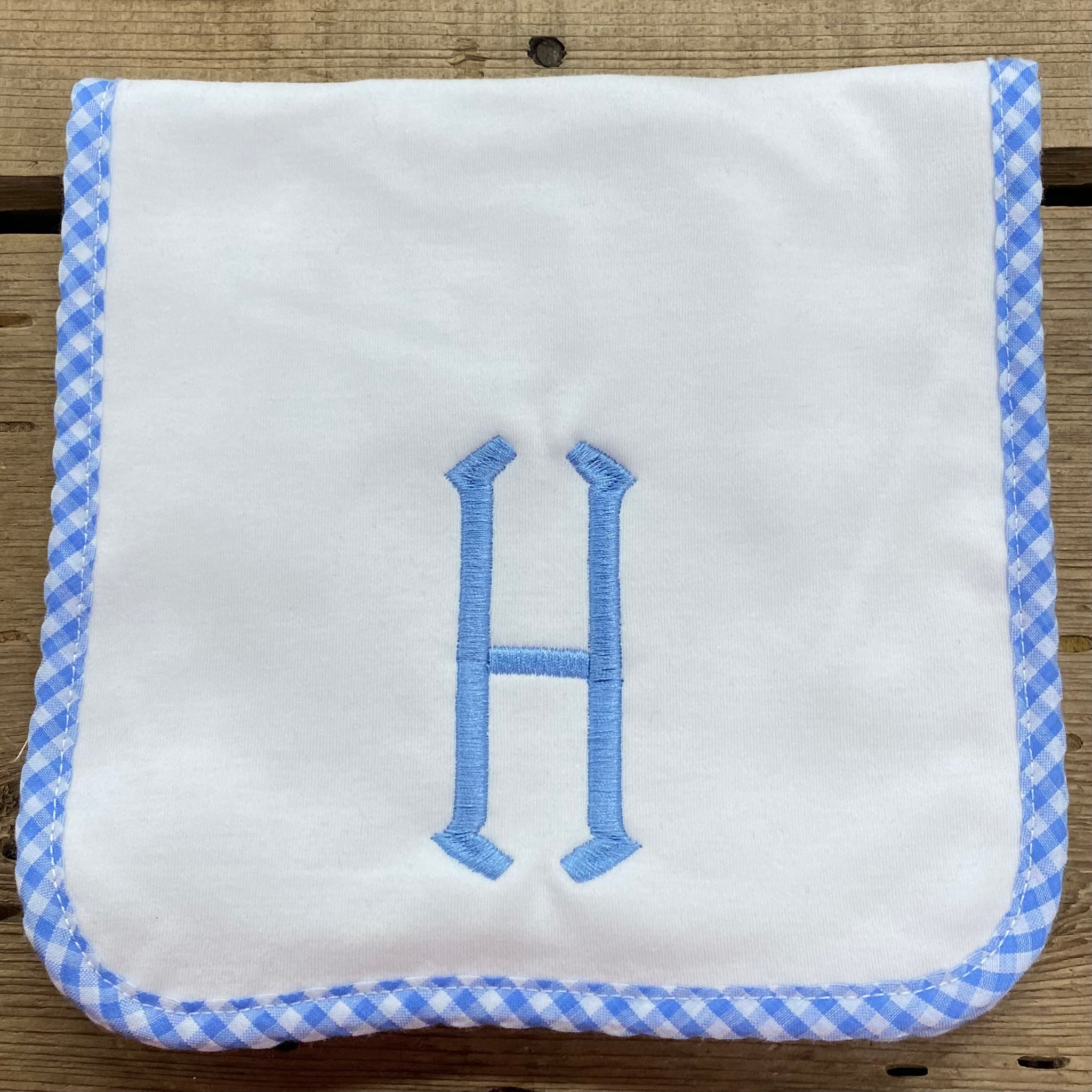 Initial Baby Burp Cloth