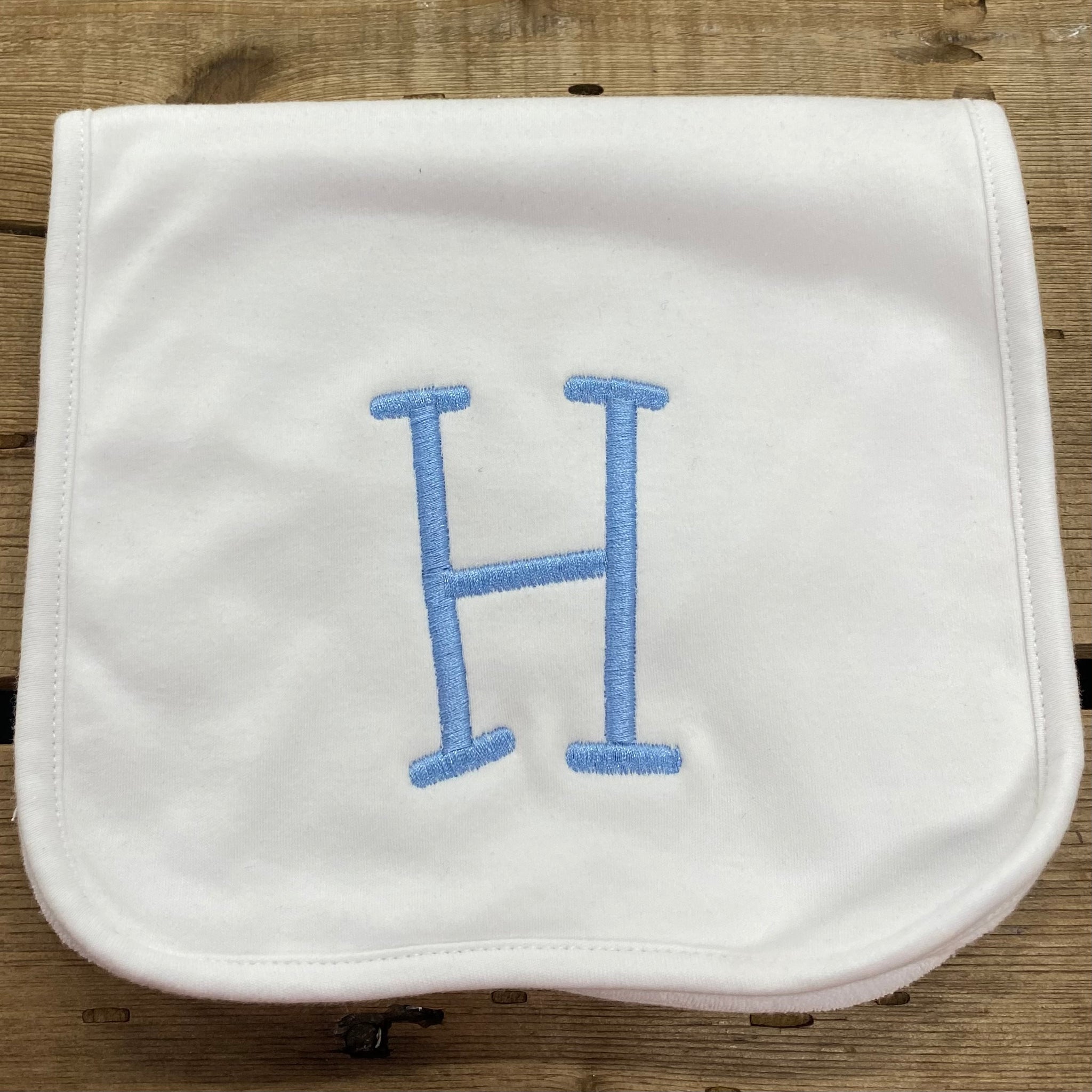 Initial Baby Burp Cloth