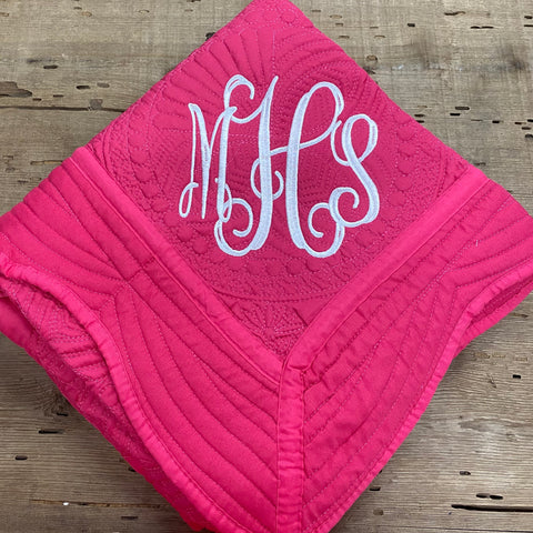 Monogram Baby Quilt