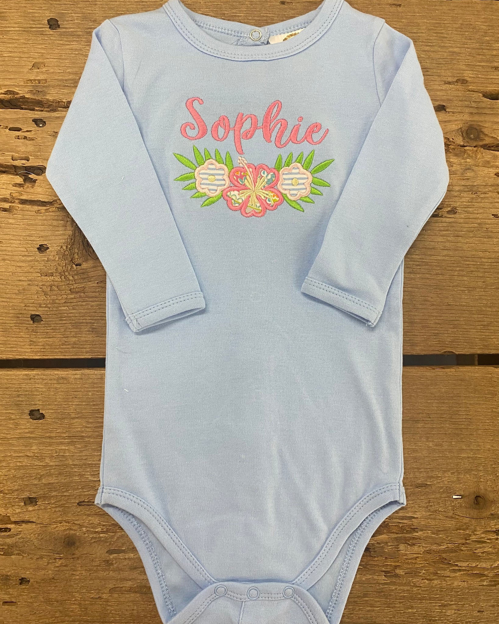 Floral Sophie Long Sleeve Onesie