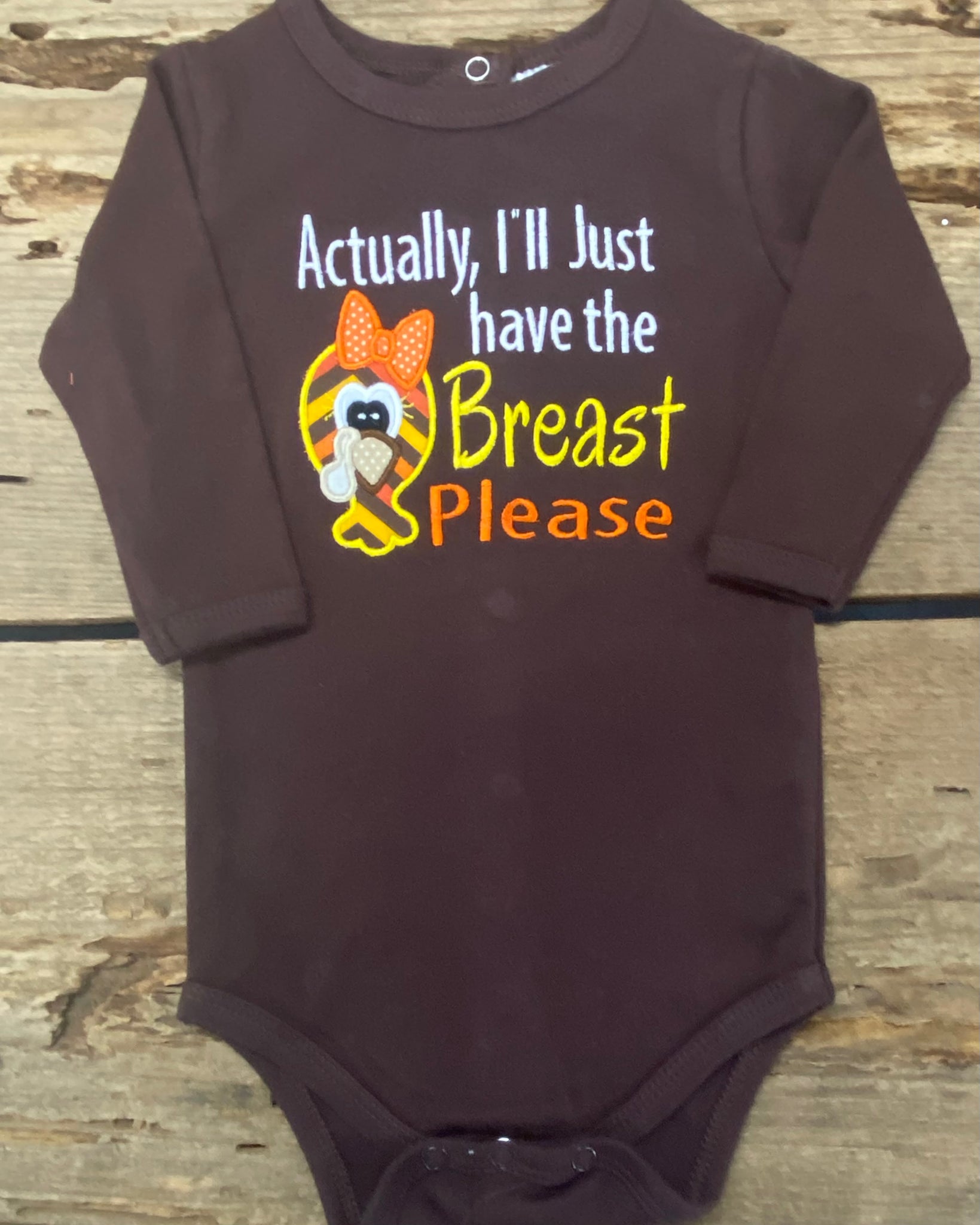 Turkey Long Sleeve Onesie