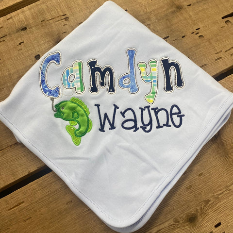 Camdyn Wayne Fishing Baby Blanket