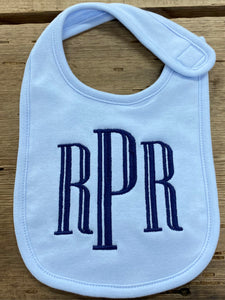 Monogram Baby Bib