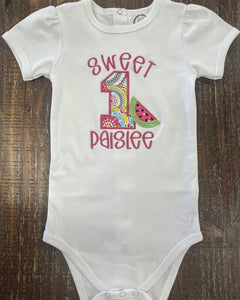 Sweet One Birthday Onesie