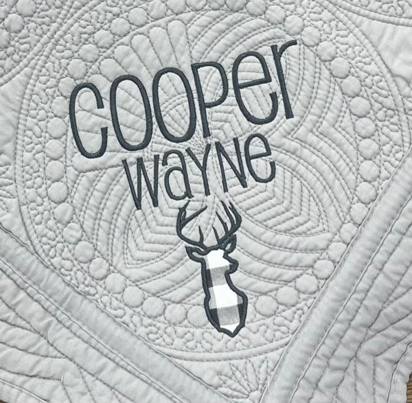 Cooper Wayne Deer Baby Quilt