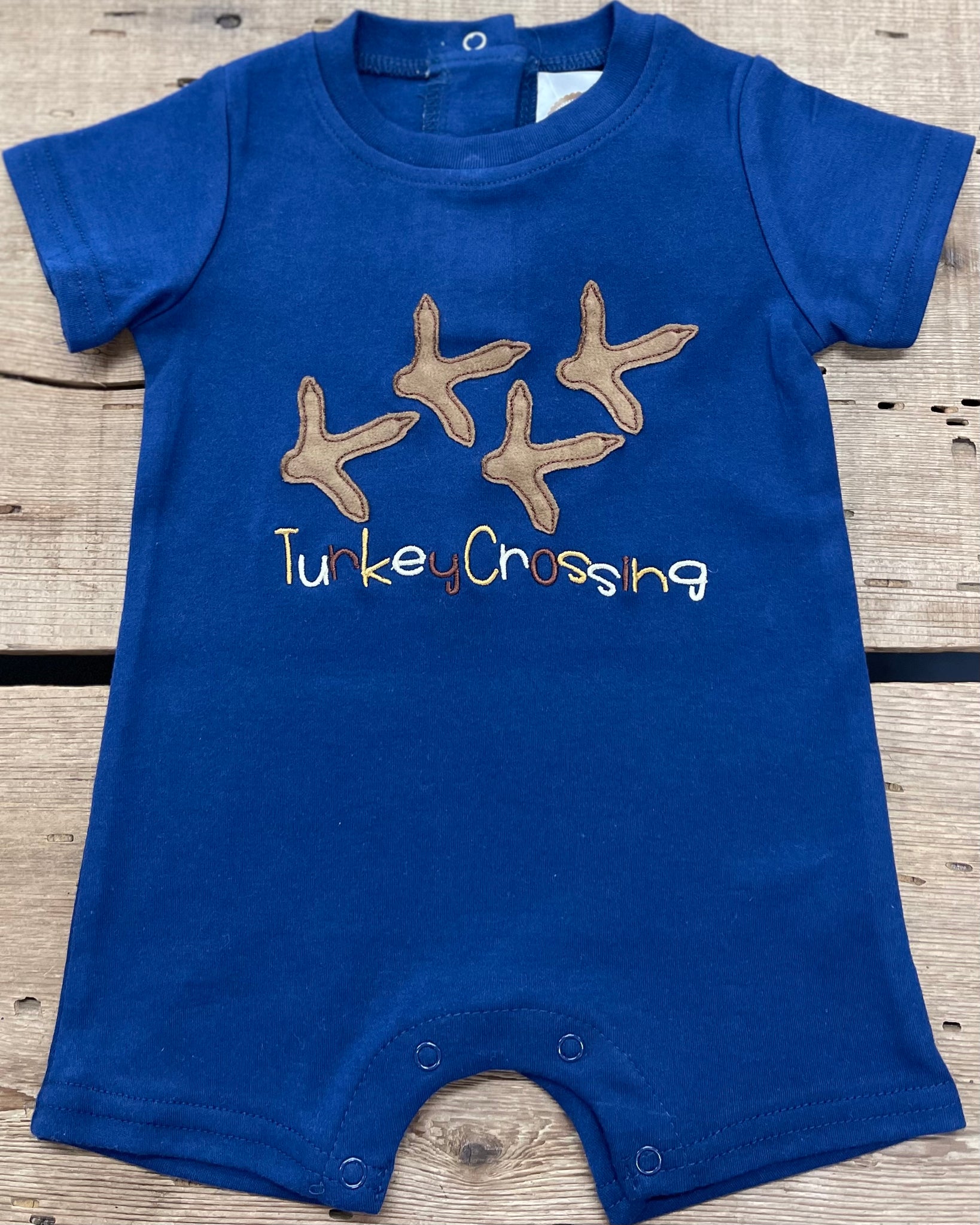 Turkey Crossing Romper