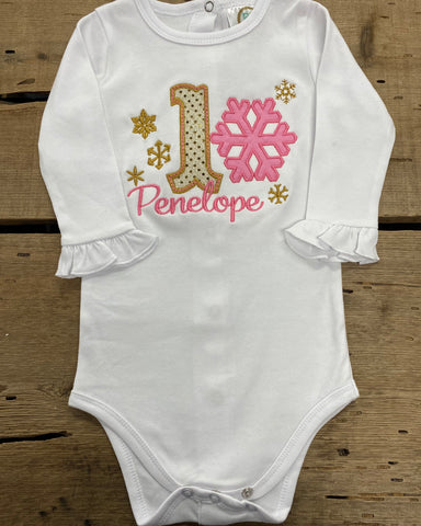 Penelope Birthday Long Sleeve Onesie