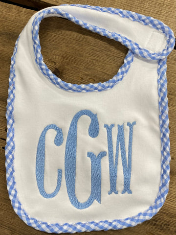 Monogram Baby Bib