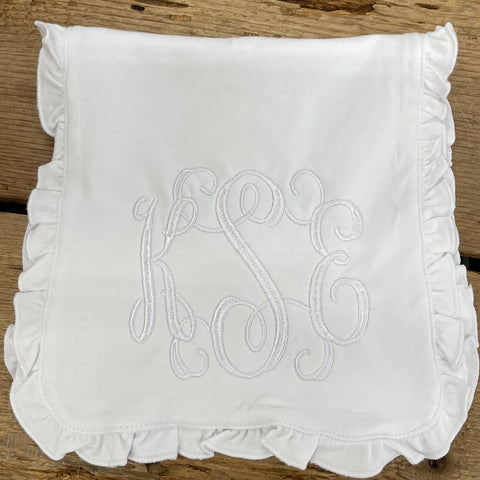 Monogram Baby Burp Cloth