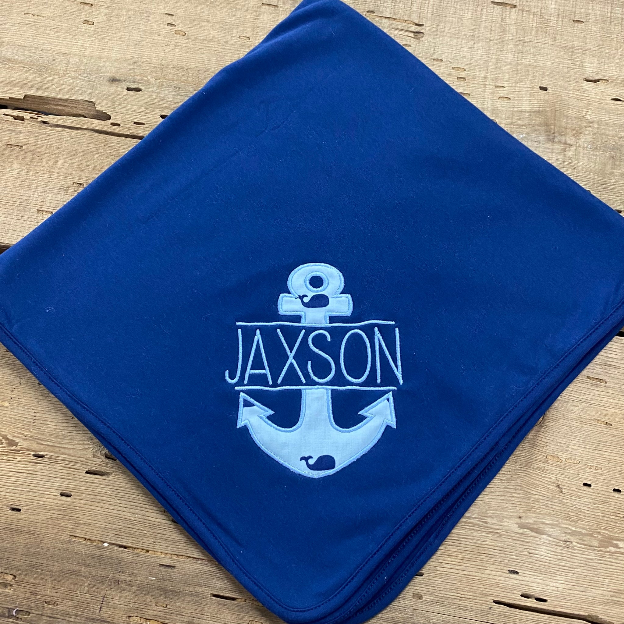 Jaxson Anchor Baby Blanket