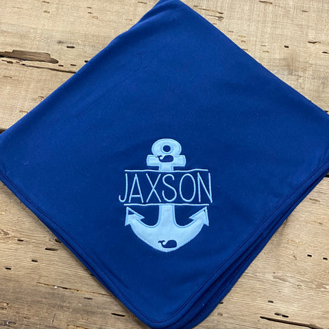 Jaxson Anchor Baby Blanket