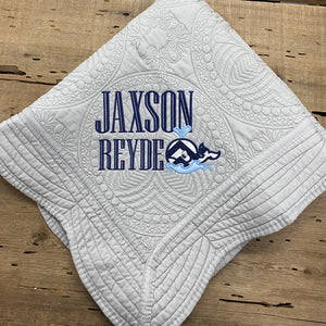 Jaxson Reyde Whale Baby Quilt