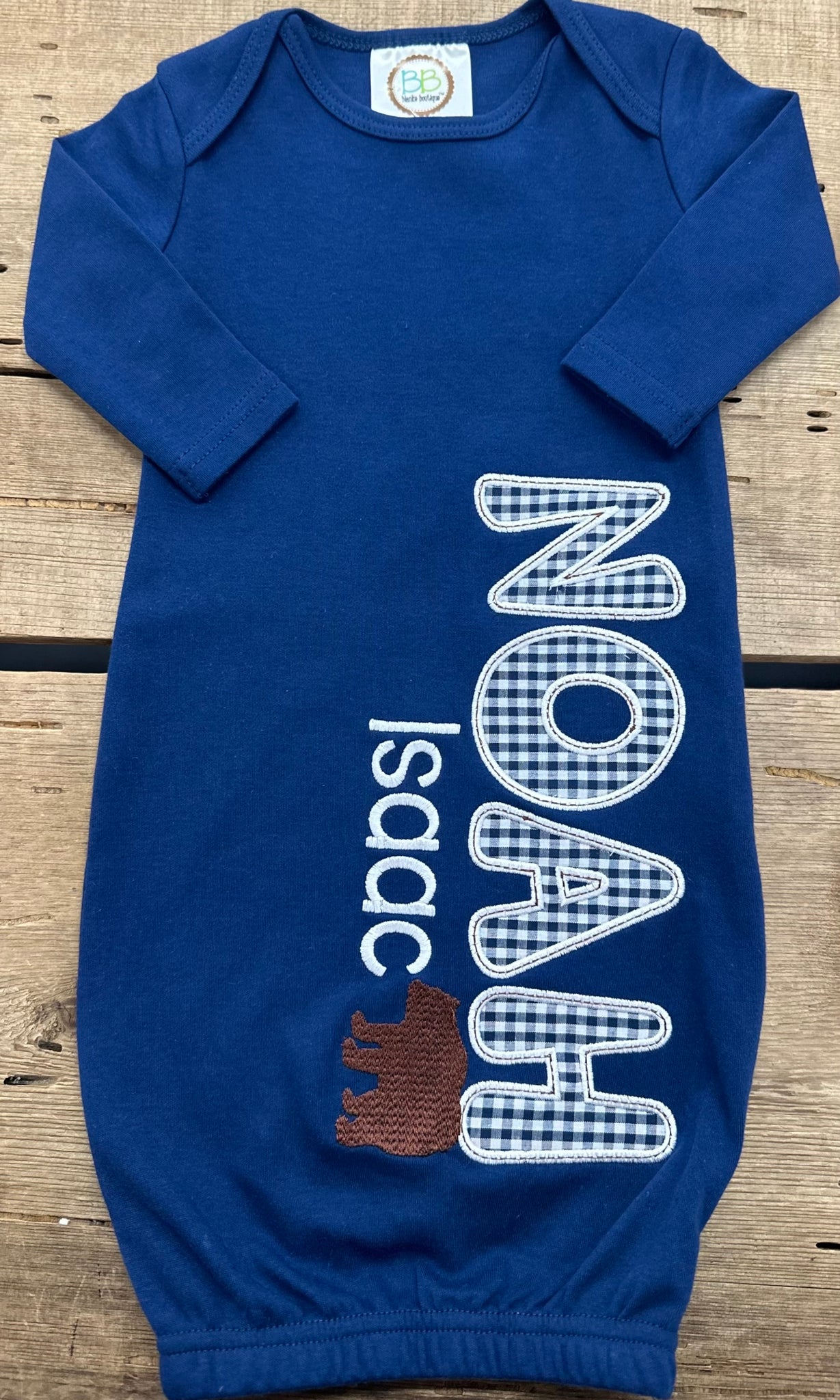 Noah Isaac Baby Gown