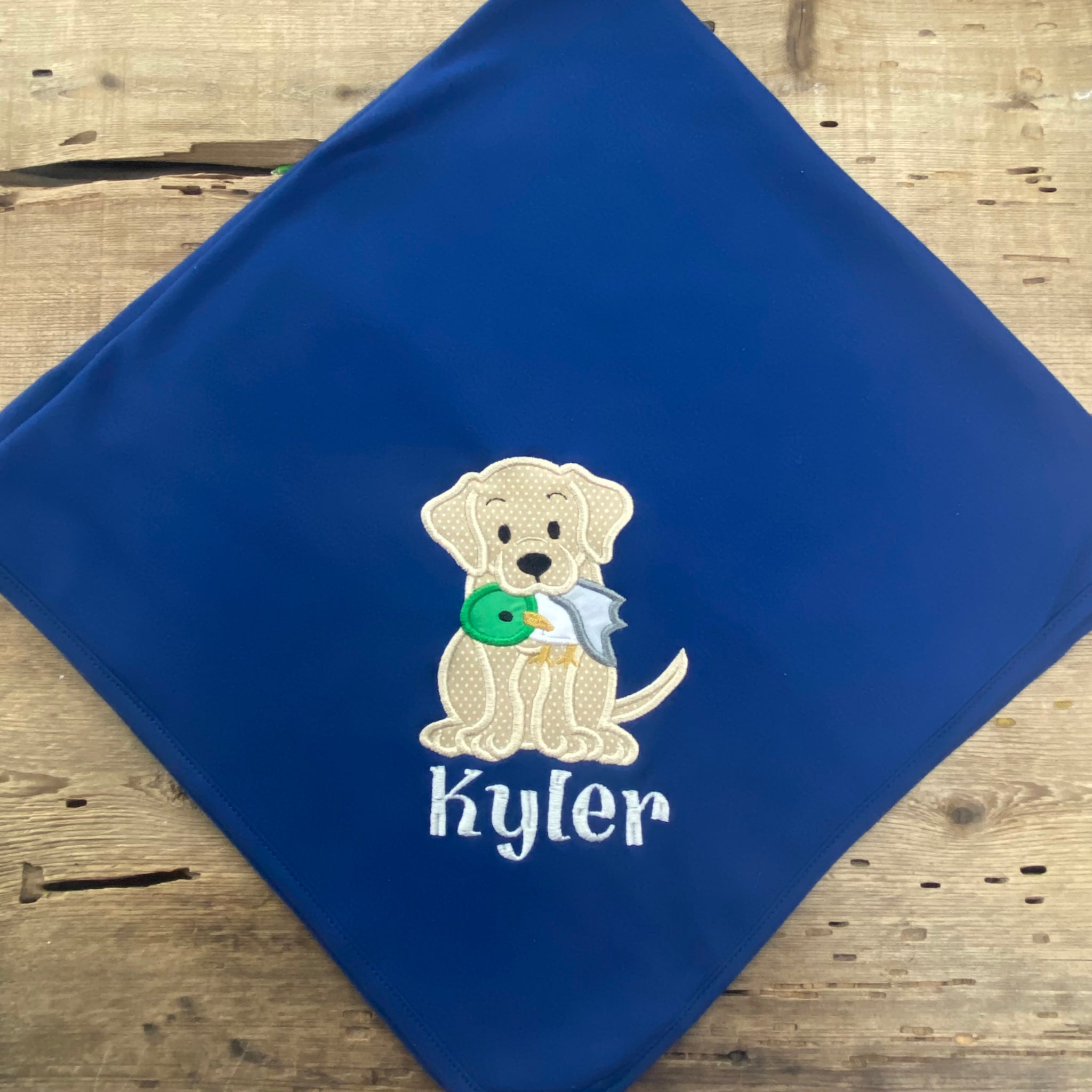 Kyler Hunting Dog Baby Blanket