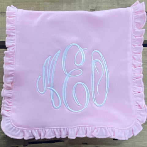 Monogram Baby Burp Cloth