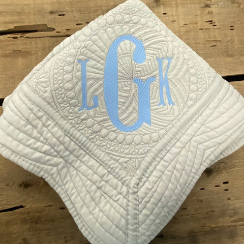 Monogram Baby Quilt