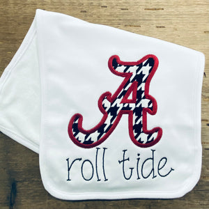 Roll Tide Baby Burp Cloth