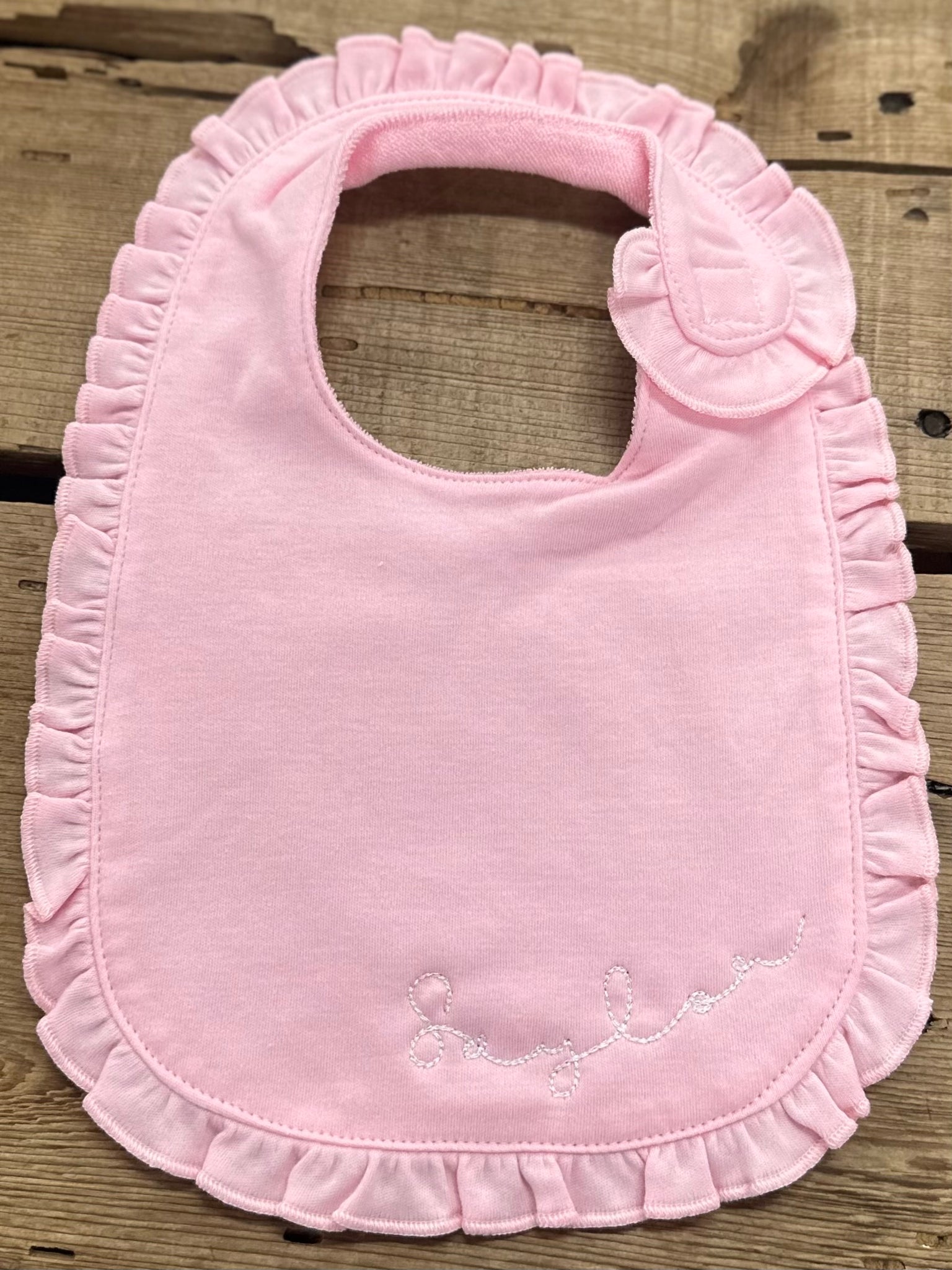 Saylor Ruffle Baby Bib