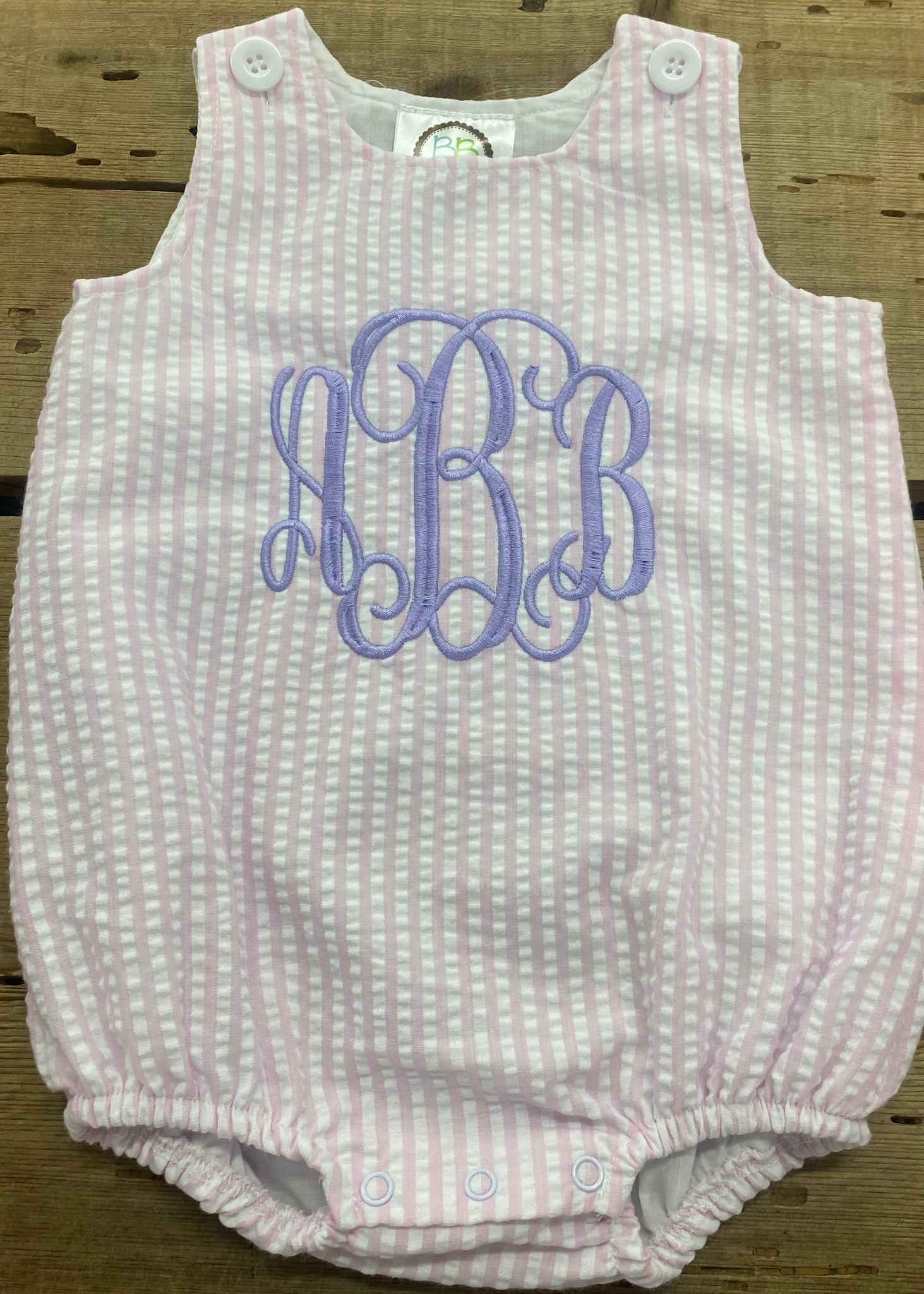 Monogram Seersucker Bubble