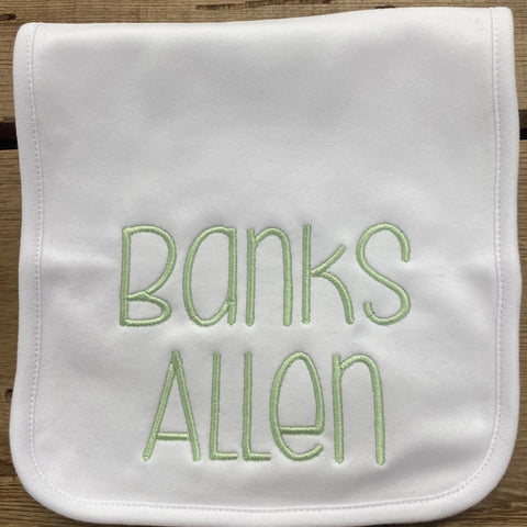 Banks Allen Baby Burp Cloth