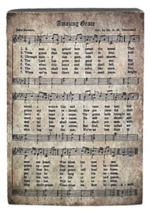 “Amazing Grace” Wooden Block Sheet Music