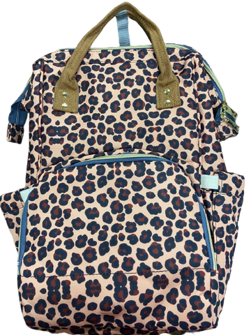Nude Cheetah Print Diaper Bag