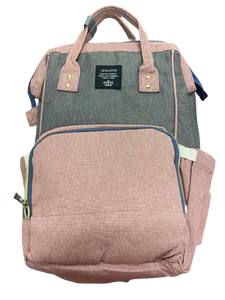 Pink & Grey Insulated Diaper Bag