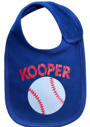 Kooper/Baseball Name Bib