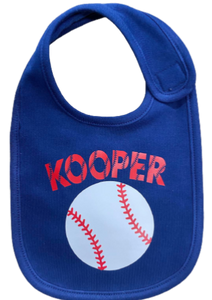 Kooper/Baseball Name Bib